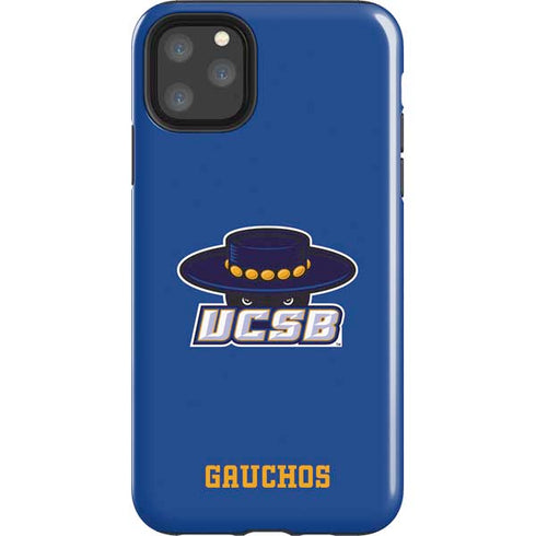 University of California-Santa Barbara UCSB Gauchos Blue iPhone 11 Pro Max Impact Case