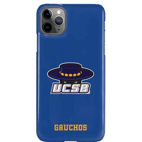 University of California-Santa Barbara UCSB Gauchos Blue iPhone 11 Pro Max Lite Case