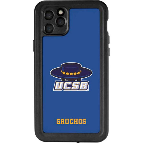 University of California-Santa Barbara UCSB Gauchos Blue iPhone 11 Pro Max Waterproof Case