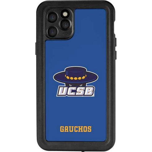 University of California-Santa Barbara UCSB Gauchos Blue iPhone 11 Pro Waterproof Case