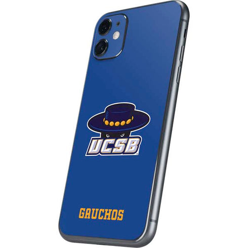 University of California-Santa Barbara UCSB Gauchos Blue iPhone 11 Skin