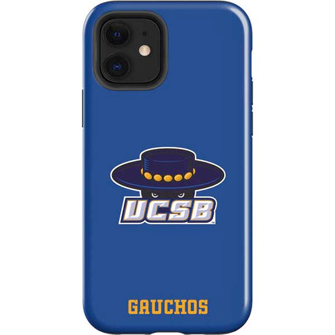 University of California-Santa Barbara UCSB Gauchos Blue iPhone 12 Impact Case