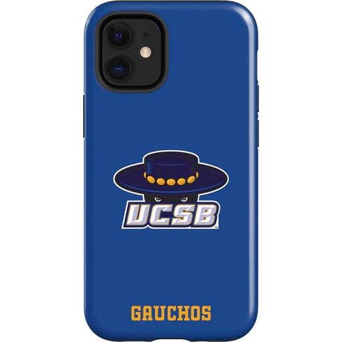 University of California-Santa Barbara UCSB Gauchos Blue iPhone 12 Mini Impact Case