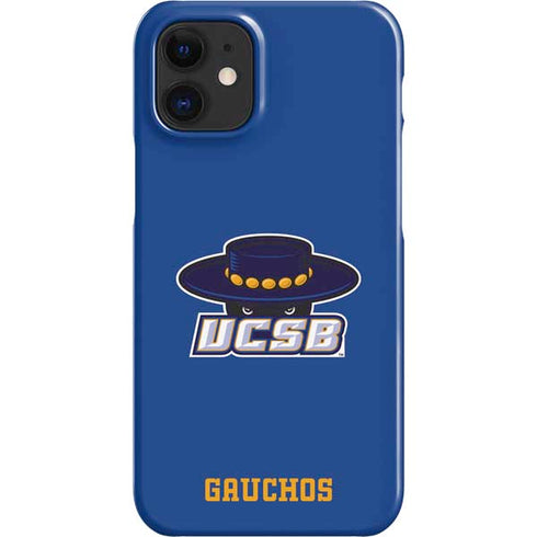University of California-Santa Barbara UCSB Gauchos Blue iPhone 12 Mini Lite Case