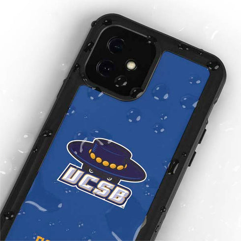 University of California-Santa Barbara UCSB Gauchos Blue iPhone 12 Mini Waterproof Case