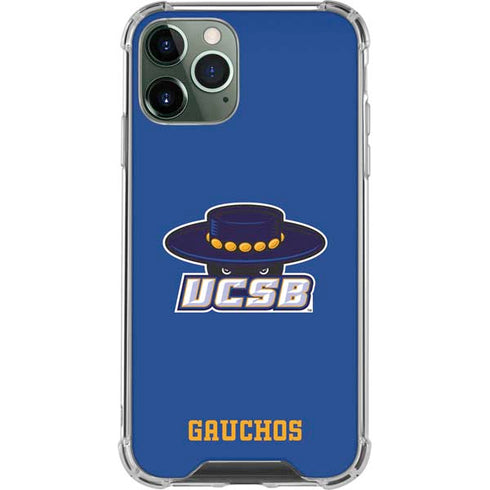 University of California-Santa Barbara UCSB Gauchos Blue iPhone 12 Pro Max Clear Case