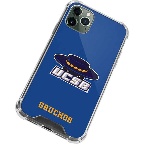 University of California-Santa Barbara UCSB Gauchos Blue iPhone 12 Pro Max Clear Case