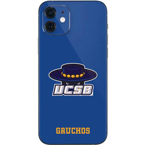 University of California-Santa Barbara UCSB Gauchos Blue iPhone 12 Skin