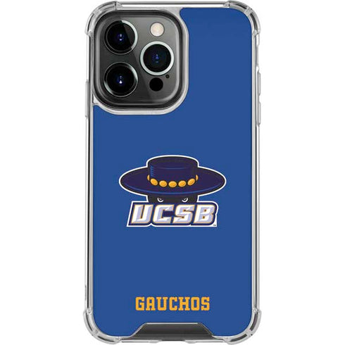 University of California-Santa Barbara UCSB Gauchos Blue iPhone 13 Pro Clear Case