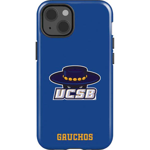 University of California-Santa Barbara UCSB Gauchos Blue iPhone 15 Impact Case