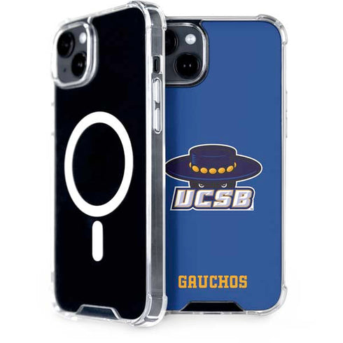 University of California-Santa Barbara UCSB Gauchos Blue iPhone 15 Plus MagSafe Case