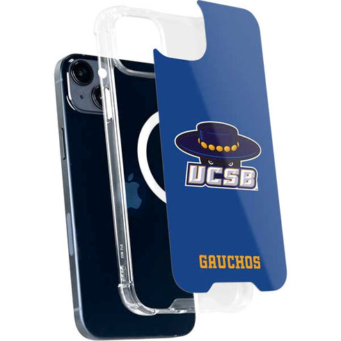 University of California-Santa Barbara UCSB Gauchos Blue iPhone 15 Plus MagSafe Case