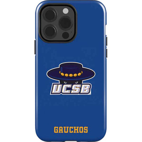 University of California-Santa Barbara UCSB Gauchos Blue iPhone 15 Pro Impact Case