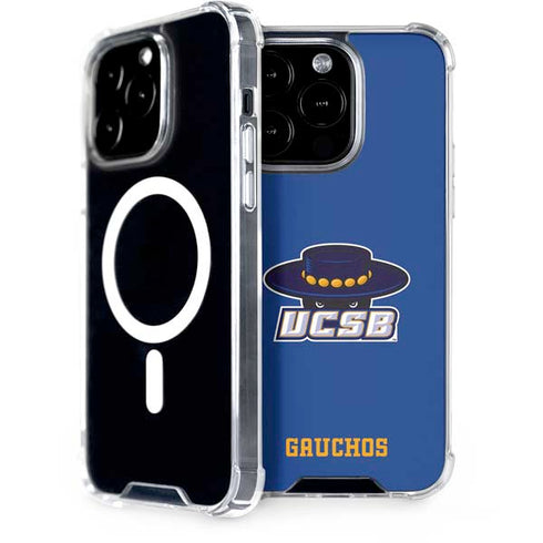 University of California-Santa Barbara UCSB Gauchos Blue iPhone 15 Pro MagSafe Case