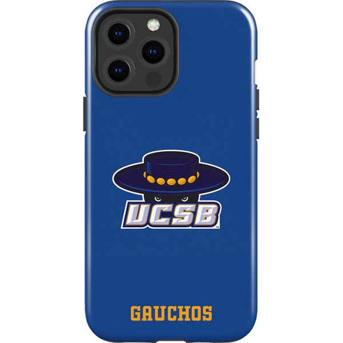 University of California-Santa Barbara UCSB Gauchos Blue iPhone 15 Pro Max Impact Case