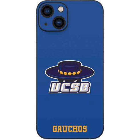 University of California-Santa Barbara UCSB Gauchos Blue iPhone 14 Skin