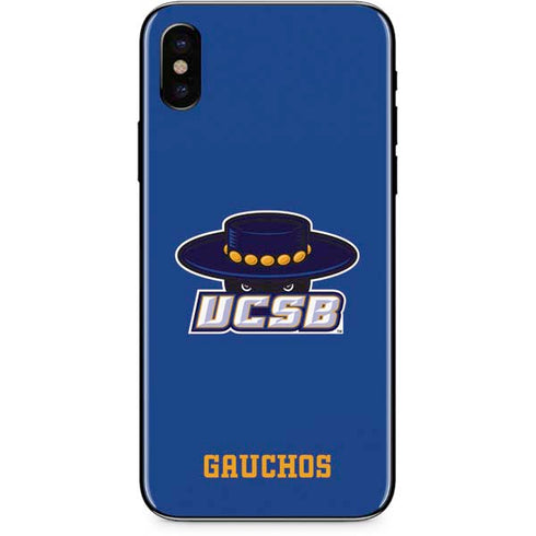 University of California-Santa Barbara UCSB Gauchos Blue iPhone X Skin