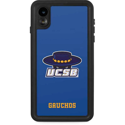 University of California-Santa Barbara UCSB Gauchos Blue iPhone XR Waterproof Case