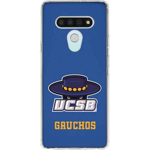 University of California-Santa Barbara UCSB Gauchos Blue LG Stylo 6 Clear Case
