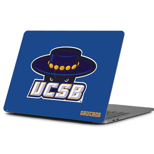 University of California-Santa Barbara UCSB Gauchos Blue Apple MacBook Pro 13-inch Skin