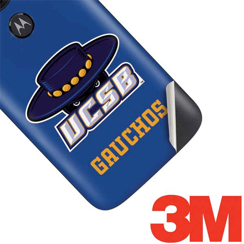 University of California-Santa Barbara UCSB Gauchos Blue Moto E5 Play Skin