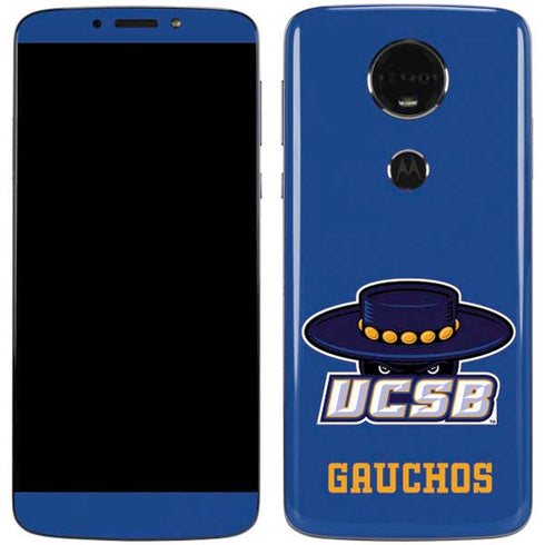 University of California-Santa Barbara UCSB Gauchos Blue Moto E5 Plus Skin