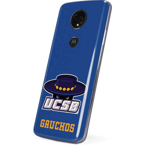 University of California-Santa Barbara UCSB Gauchos Blue Moto E5 Plus Skin