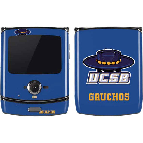 University of California-Santa Barbara UCSB Gauchos Blue Motorola RAZR Skin
