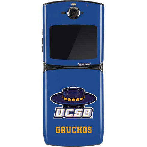 University of California-Santa Barbara UCSB Gauchos Blue Motorola RAZR Skin