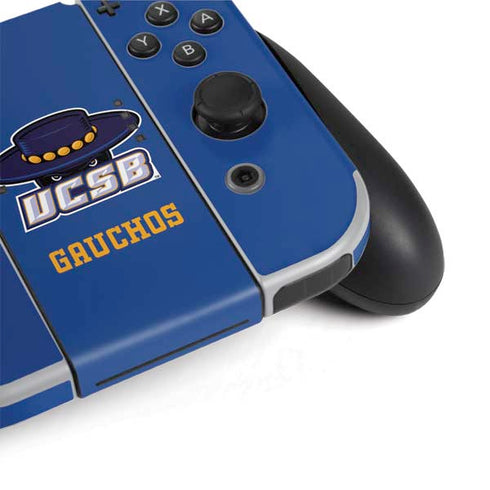 University of California-Santa Barbara UCSB Gauchos Blue Nintendo Switch OLED (2021) Skin