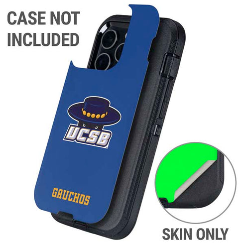 University of California-Santa Barbara UCSB Gauchos Blue Otterbox Defender iPhone Skin