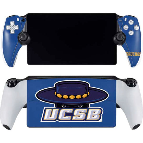 University of California-Santa Barbara UCSB Gauchos Blue PlayStation Portal Remote Player Skin