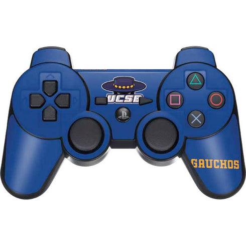 University of California-Santa Barbara UCSB Gauchos Blue PS3 Dual Shock wireless controller Skin