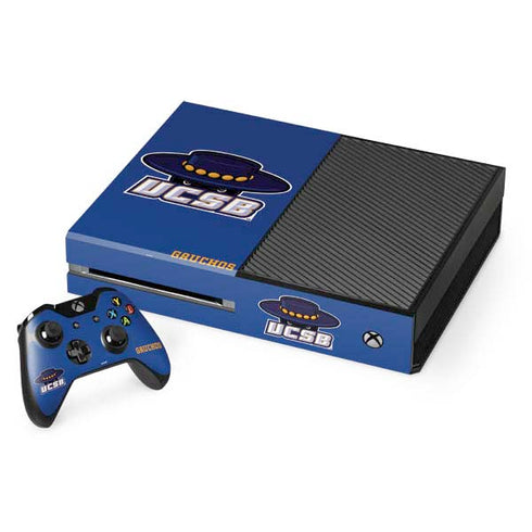 University of California-Santa Barbara UCSB Gauchos Blue Xbox One Console and Controller Bundle Skin