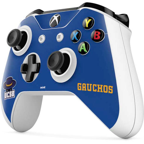 University of California-Santa Barbara UCSB Gauchos Blue Xbox One S Controller Skin
