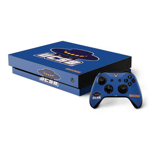 University of California-Santa Barbara UCSB Gauchos Blue Xbox One X Bundle Skin