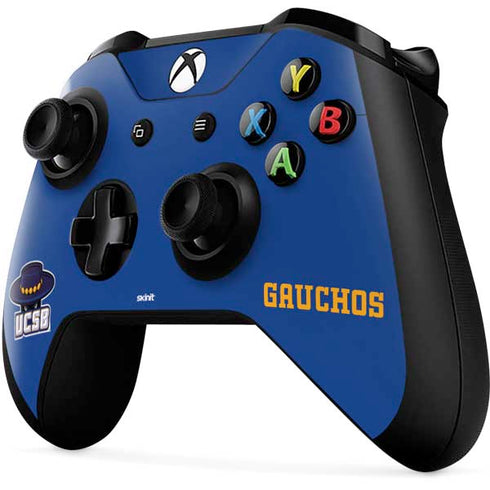 University of California-Santa Barbara UCSB Gauchos Blue Xbox One X Controller Skin
