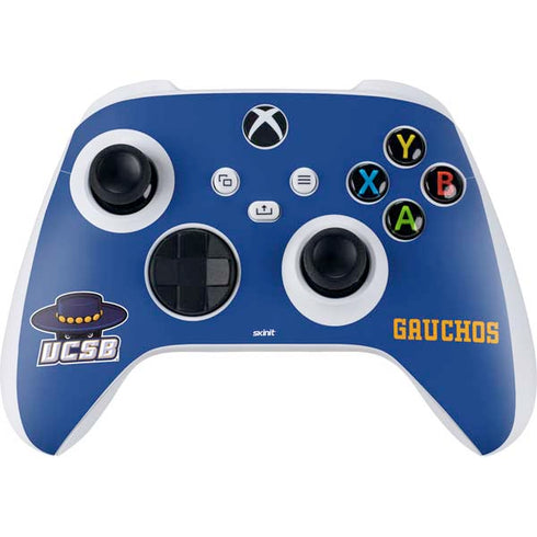 University of California-Santa Barbara UCSB Gauchos Blue Xbox Series S Controller Skin