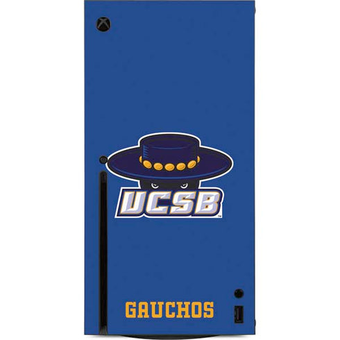University of California-Santa Barbara UCSB Gauchos Blue Xbox Series X Console Skin