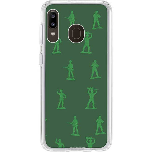Disney Toy Story Sarge Army Print Galaxy A20 Clear Case