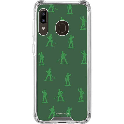 Disney Toy Story Sarge Army Print Galaxy A30 Clear Case