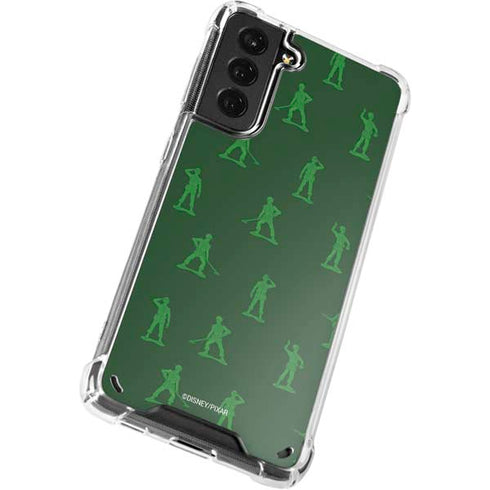 Disney Toy Story Sarge Army Print Galaxy S21 5G Clear Case