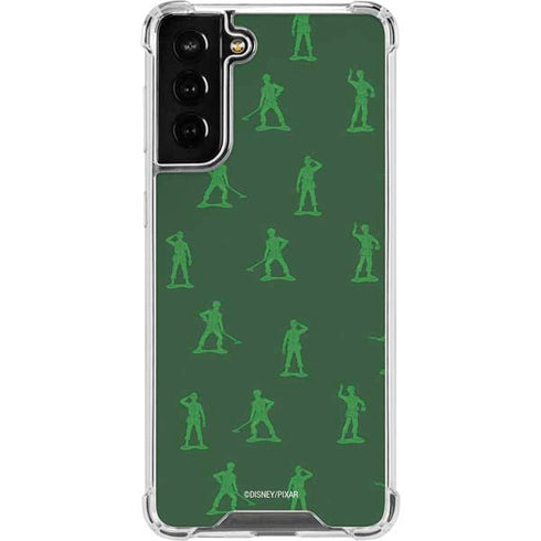 Disney Toy Story Sarge Army Print Galaxy S21 FE Clear Case