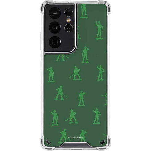 Disney Toy Story Sarge Army Print Galaxy S21 Ultra 5G Clear Case