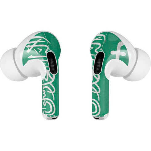 Saudi Arabia Flag Distressed AirPods Pro 2nd Gen Skin