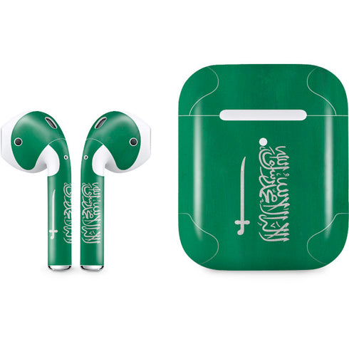 Saudi Arabia Flag Distressed Apple AirPods 2 Skin
