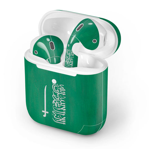 Saudi Arabia Flag Distressed Apple AirPods 2 Skin