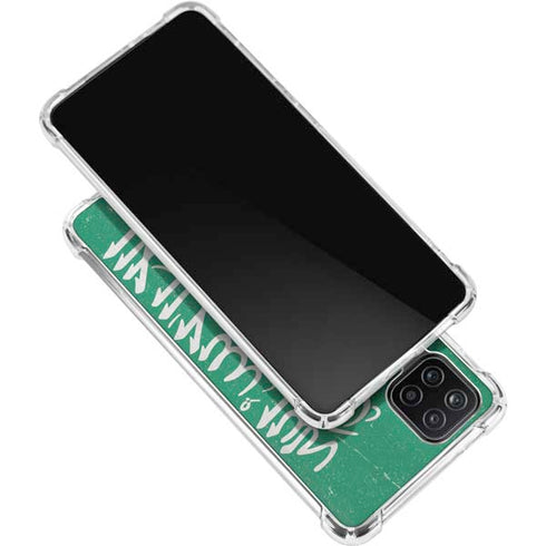 Saudi Arabia Flag Distressed Galaxy A12 Clear Case