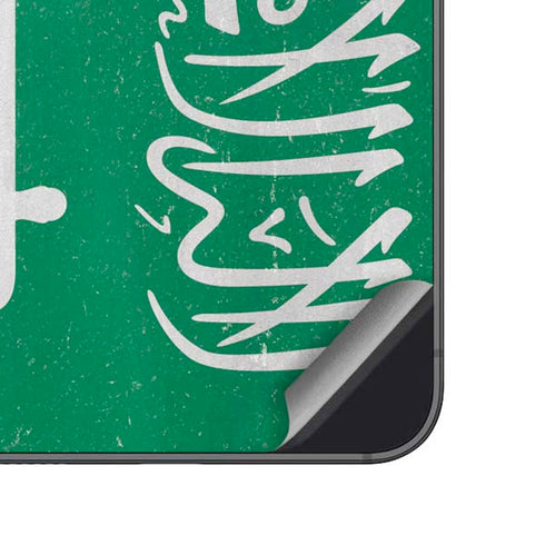 Saudi Arabia Flag Distressed Galaxy A14 5G Skin
