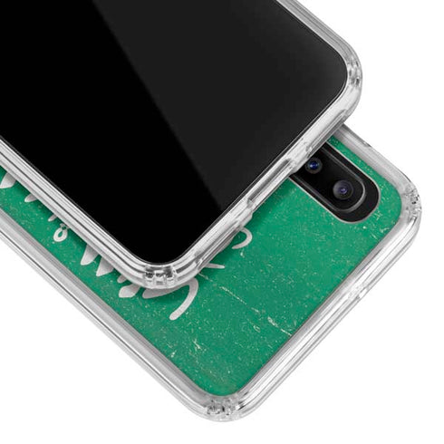 Saudi Arabia Flag Distressed Galaxy A30 Clear Case